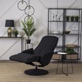 Modern Fotel Fekete Szövet Kárpittal. TONY