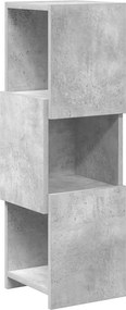 vidaXL Sarokszekrény Beton Szürke 25,5x25x80cm Faanyag