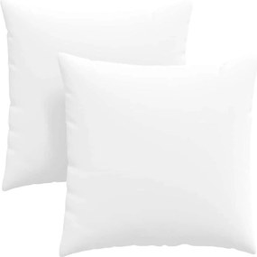 vidaXL Kanapé párnák 2 pcs Fehér 60 x 60 cm szövet