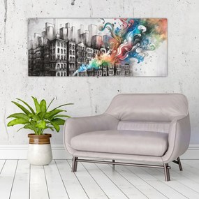 Kép - Ipari élet (120x50 cm)