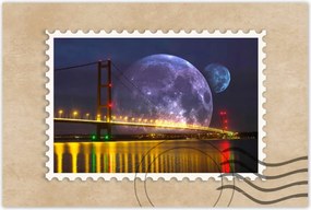 Poszterek 60x40 Méltóságteljes hold híd