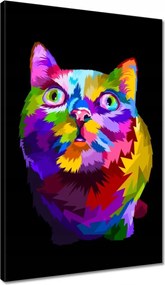 Vászonkép 40x60 Absztrakt macska