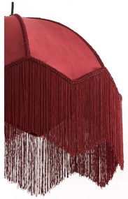 Borvörös függőlámpa textil búrával ø 60 cm Malacia – Light &amp; Living