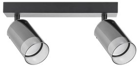 Zuma Line 2211BD-2-BK - Spotlámpa REN 2xGU10/50W/230V fekete/szürke