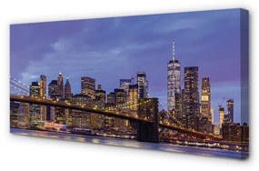 Canvas képek Sunset híd folyó 120x60 cm