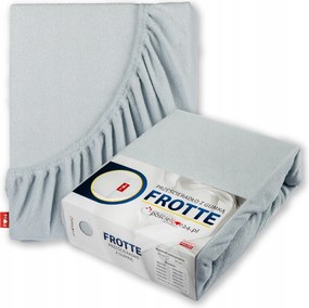 Frottír lepedő 200x220 gumis vastag pamut oldal 30 cm Hamuszürke