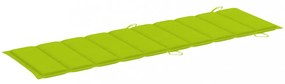 élénkzöld oxford szövet napozóágy párna 186 x 58 x 3 cm