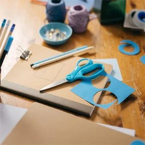 Olló, iskolai, 18 cm, FISKARS, türkizkék (IF1067855)