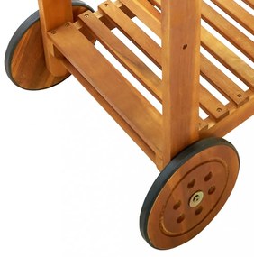tömör akácfa kerti zsúrkocsi 92 x 43,5 x 141,5 cm