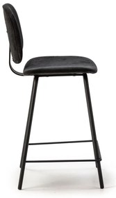 Fekete bárszék szett 2 db-os (ülésmagasság 66 cm) Arus – Marckeric