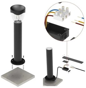 Kültéri lámpa ARTEO 1xE27/15W/230V IP44 50 cm