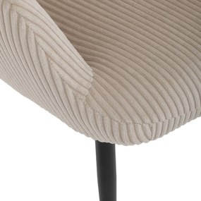 Pihenőfotel lábtartóval L7285 CRM6, krém