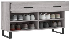 vidaXL szürke sonoma színű szerelt fa cipőpolc 102 x 35 x 55 cm