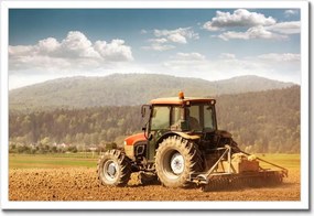 Poszterek keretben 60x40 Mezőgazdaság traktorral