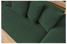 Zöld kordbársony kanapé 280 cm Voltaire – Bobochic Paris