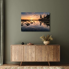 A vízfelület képe naplementekor (90x60 cm)