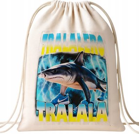 Tralalero Tralala viral tiktok brainrot mem pamut hátizsák