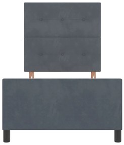 Ágykeret Sötétszürke 80x200 cm Párna