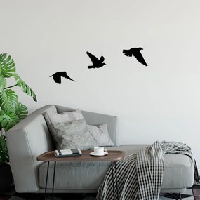 Birds fém fali dekoráció, 13×15 cm