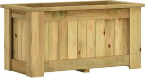 vidaXL impregnált fenyőfa magaságyás 100 x 50 x 50 cm
