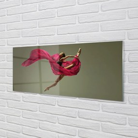 Üvegképek Nő rózsaszín zsineg anyag 125x50 cm
