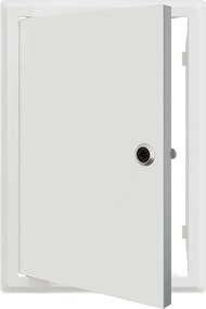 vidaXL Hozzáférési panel Fehér 33 x 23 x 3 cm Acél