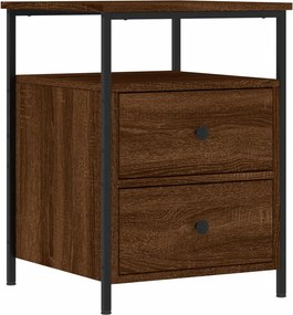 vidaXL barna tölgyszínű szerelt fa éjjeliszekrény 44x45x60 cm