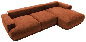 Sarokkanapé Dita (J) (réz + piros). 1100324