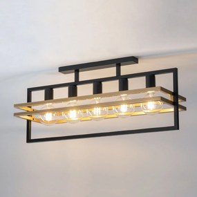 Sigma lighting modern mennyezeti lámpa merci fekete arany sig32407