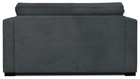 Szürke kordbársony kanapé 132 cm Mobby – Scandic