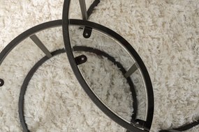 Dohányzóasztal Aurum - 60, 42 - Fekete, Grey