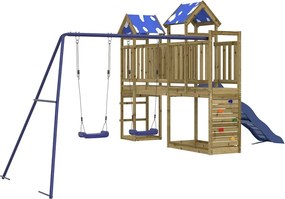 vidaXL impregnált fenyőfa kültéri játszószett