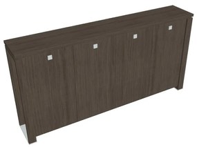 Verno+ közepes gardrób 260 x 46 x 130 cm, antracit tölgy