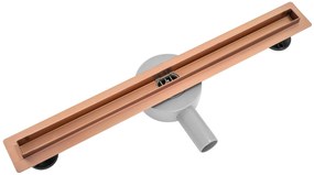Lineáris lefolyó NEO Slim Pro szálcsiszolt réz 80