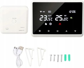 Tuya Wifi+RF termosztát Víz/elektromos kazán padlófűtéshez