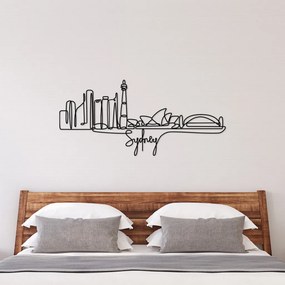Sydney fém fali dekoráció, 120×52 cm