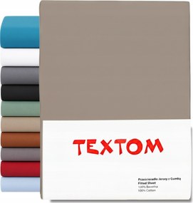 Taupe Pamut Lepedő 180x200cm+30 cm Radír Magas Matrachoz