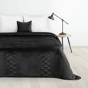 Luiz3 bársony ágytakaró Fekete 170x210 cm