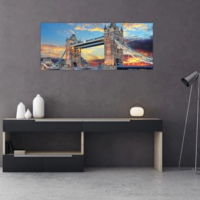 Kép - Tower Bridge, London, Anglia (120x50 cm)