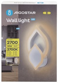 Aigostar - LED fali lámpa LED/20W/230V 2700K fehér