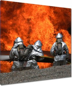 Vászonkép 90x90 Tűzoltók akcióban