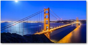 Fotó üvegkép San Francisco híd 140x70