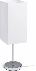 Asztali lámpa Rendl Nyc/tempo 15/30 fehér/króm E27 7W 230V polipamut