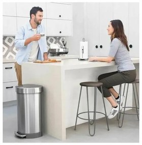 Simplehuman Pedálos szemetes 45 l, matt acél