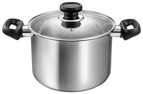 Indukciós tűzhelyhez alkalmas rozsdamentes acél edény fedővel 4 l Brava – Tescoma