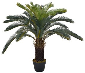 zöld, cserepes mű cycas-pálma 90 cm