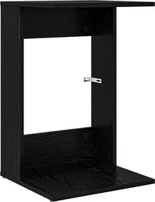 vidaXL Oldal asztal Fekete tölgy 40 x 38 x 62,5 cm Faanyag