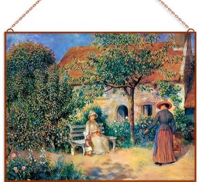 Renoir-Garden Scene in Brittany üvegkép, falikép