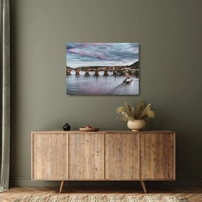 Vltava képe (üvegen) (70x50 cm)