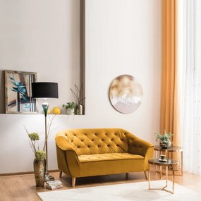 Delia ll 60cm Dohányzóasztal Márvány - Arany